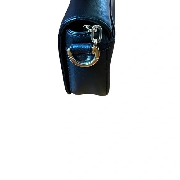 TORY Burch Women Clutch wallet/Crossbody Bag- Gold chain/black leather - Picture 7 of 11